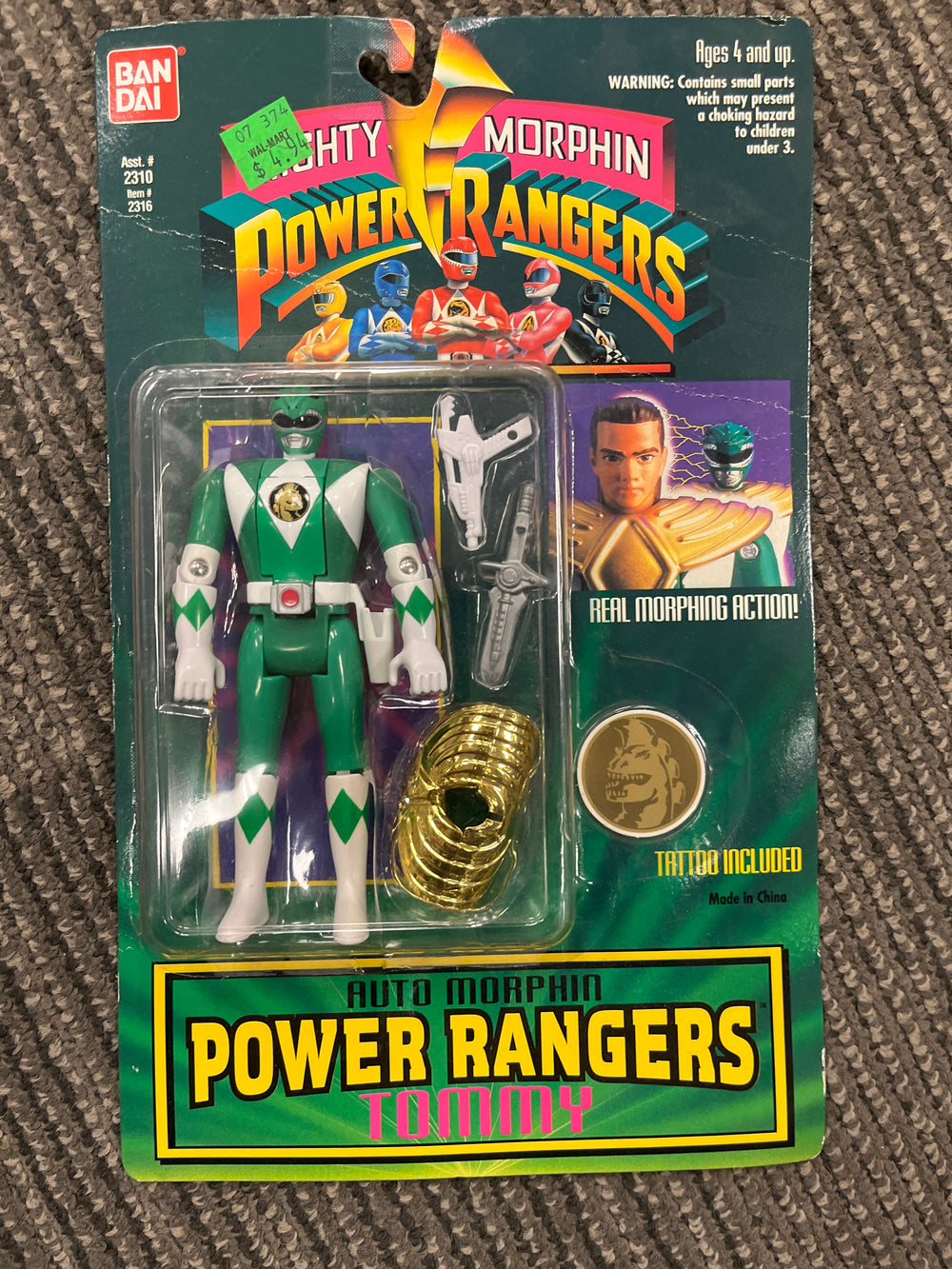 Mighty Morphin Power Rangers auto Morphin Tommy