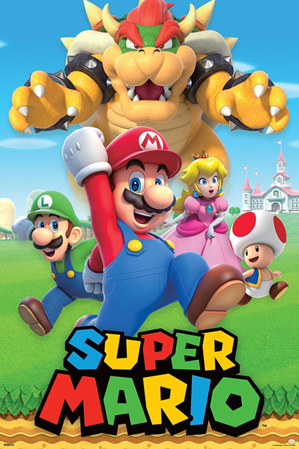 Poster - Super Mario Character Collage