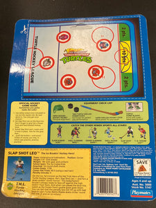 Vintage TMNT Slap Shot Leo on card (Unpunched)