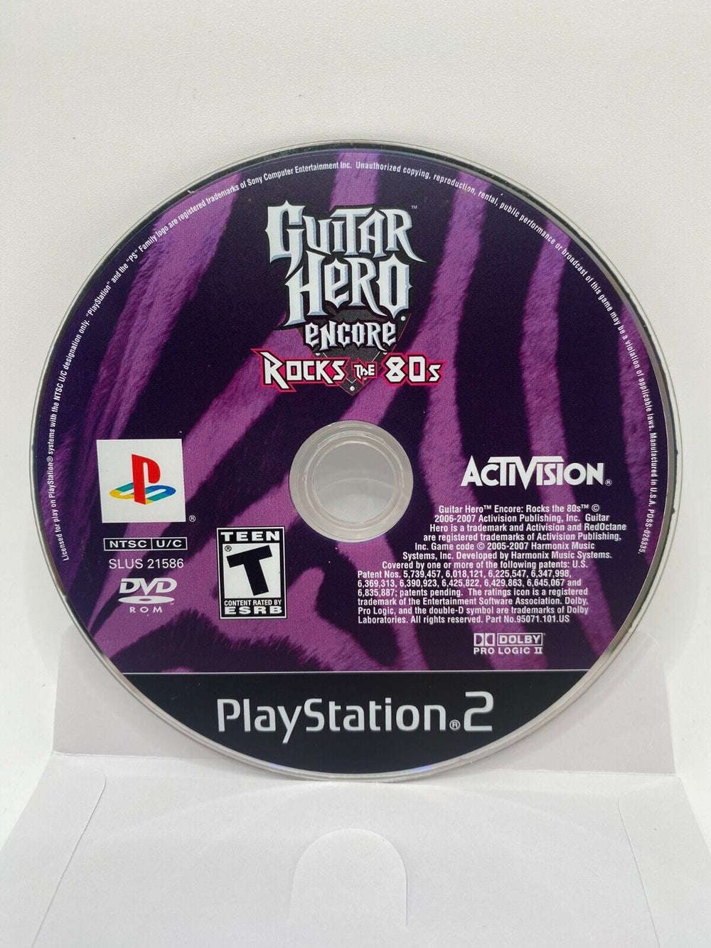 PLAYSTATION 2 - GUITAR HERO ENCORE: ROCKS THE 80S [LOOSE]