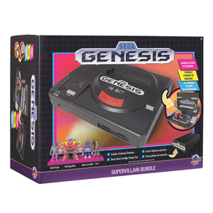Console Heroes Sega Genesis Supervillain Boss Bundle Playset with Cartridge Storage Tray