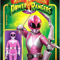 Super 7 Mighty Morphin Power Rangers ReAction Pink Ranger