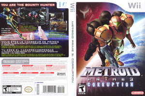 Wii - Metroid Prime 3: Corruption {NO MANUAL}