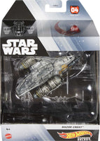 Mattel- “Star Wars X Hot Wheels”  Starship Selects Razor Crest Die Cast Replica w/ Display Base [New/Sealed]

