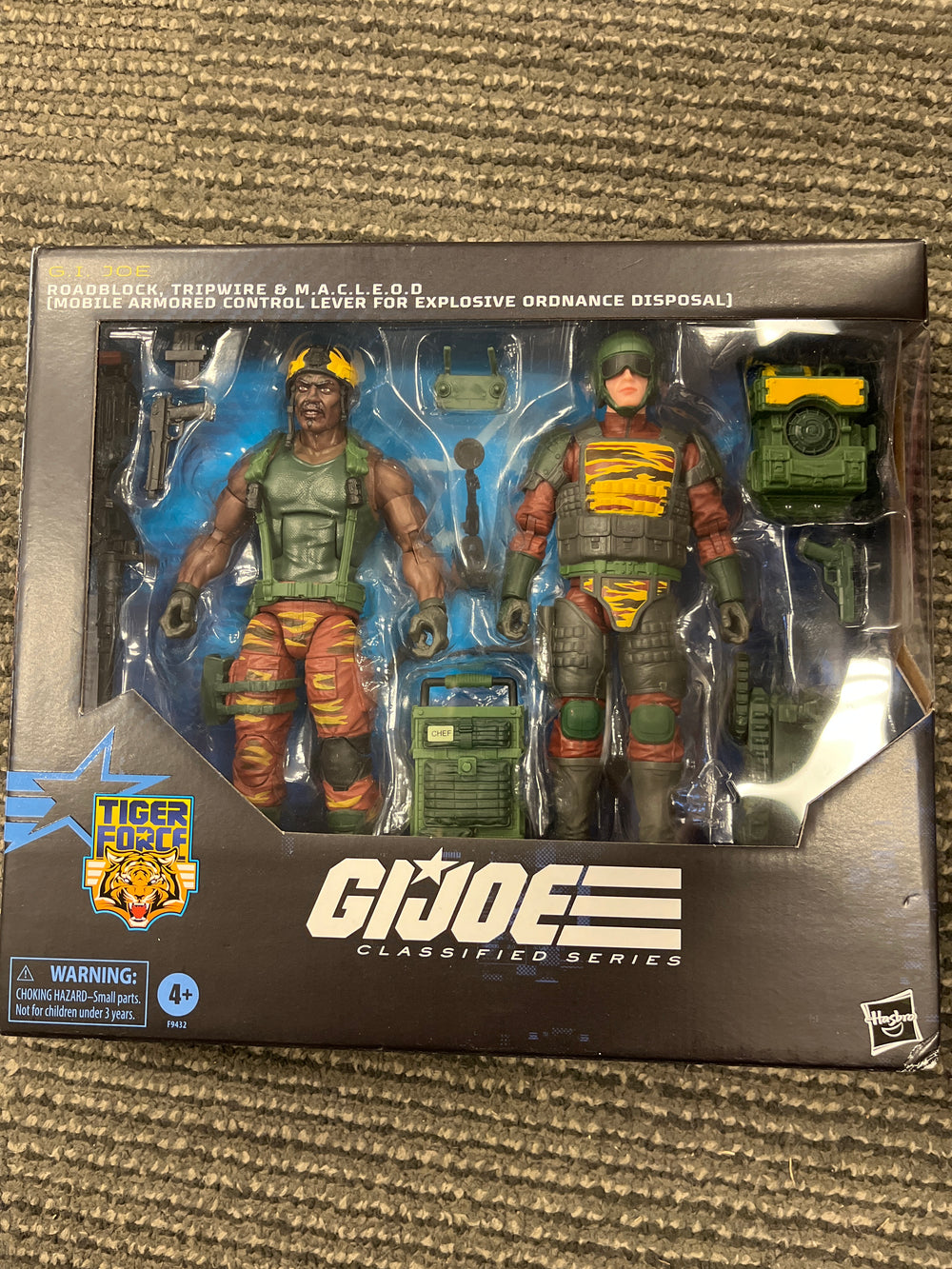 GIJoe Classified Tiger Force Roadblock, Tripwire & M.A.C.L.E.O.D. Multipack