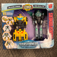 Transformers Earthspark Cyber Combiner Bumblebee and Mo Malto 2 pack