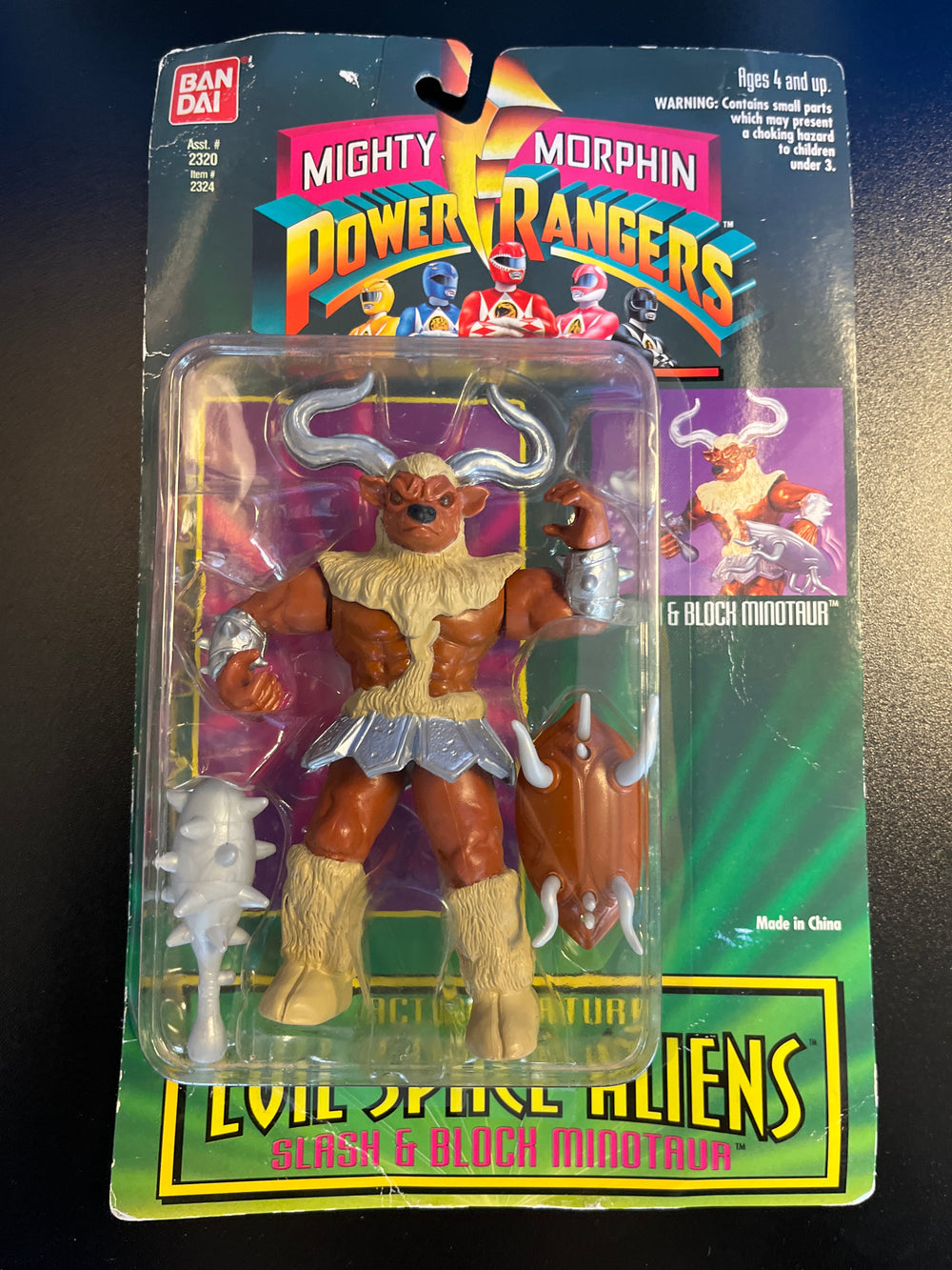 Mighty Morphin Power Rangers Evil Space Aliens - Slash & Block Minotaur