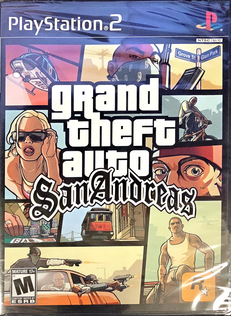 Playstation 2 - GRAND THEFT AUTO (GTA) SAN ANDREAS [NEW/SEALED] | Steel ...