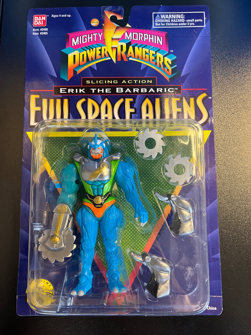 Mighty Morphin Power Rangers Evil Space Aliens - Slicing Action Erik The Barbaric