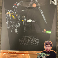 Star Wars Hot Toys 1/6 Luke Skywalker (Deluxe Version) DX23 with Grogu and Dark Trooper (Pre-Owned)