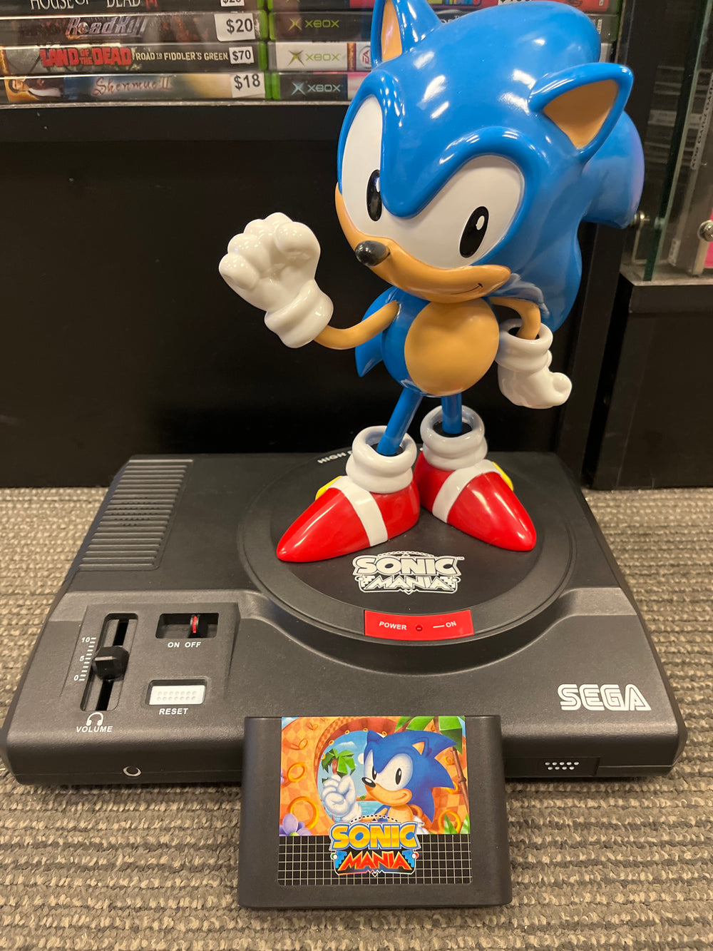 Sonic Mania Genesis Statue w/ SEGA Sound Effects *Amazing Condition*