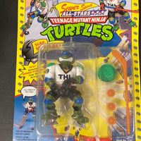 Vintage TMNT Slap Shot Leo on card (Unpunched)