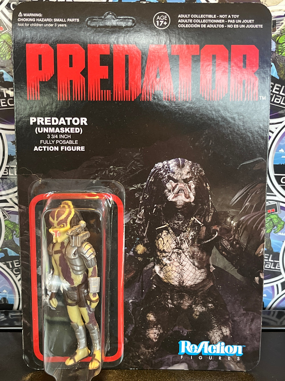 ReAction Predator (Unmasked) carded figure