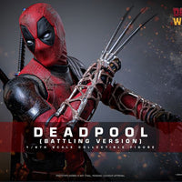 SIDESHOW HOT TOYS DEADPOOL (BATTLING VERSION) - MMS782 {DEADPOOL & WOLVERINE}