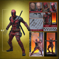 SIDESHOW HOT TOYS DEADPOOL (BATTLING VERSION) - MMS782 {DEADPOOL & WOLVERINE}
