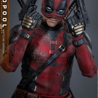 SIDESHOW HOT TOYS DEADPOOL (BATTLING VERSION) - MMS782 {DEADPOOL & WOLVERINE}