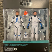 Star Wars Black Series Phase 1 Clone Trooper Lieutenant and 332nd Ashoka’s Clone Trooper (open)