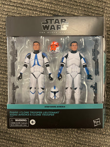 Star Wars Black Series Phase 1 Clone Trooper Lieutenant and 332nd Ashoka’s Clone Trooper (open)