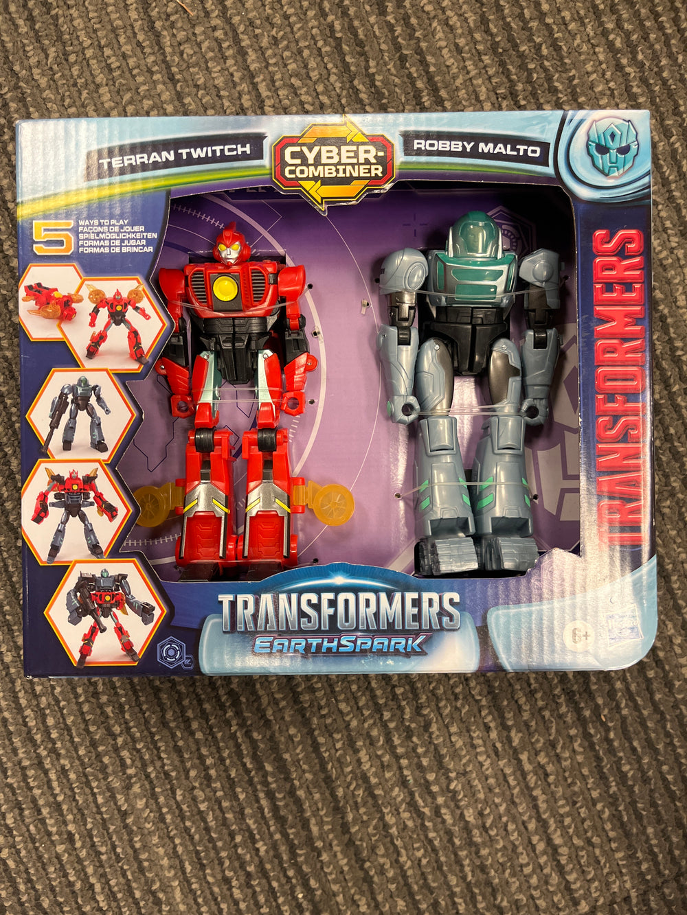 Transformers Earthspark Cyber Combiner Terran Twitch and Robby Malto 2 pack