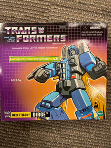 Transformers Commemorative Series Dirge G1 Reissue