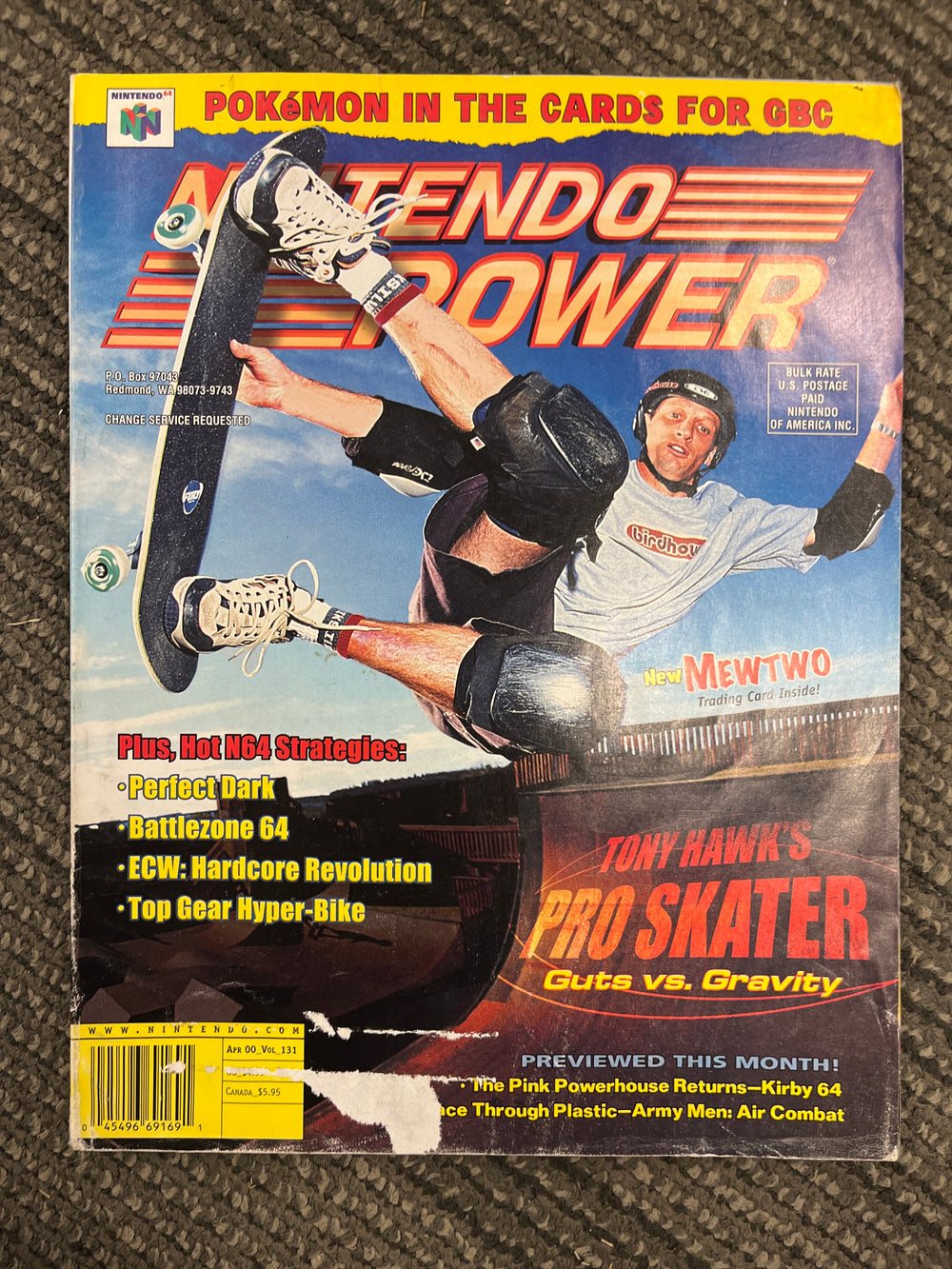 Nintendo Power #131 with Poster and Pokemon Comic (No Cards)