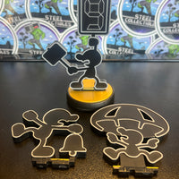 AMIIBO - MR. GAME AND WATCH [SMASH BROS]  [LOOSE] (MISSING ONE POSE)
