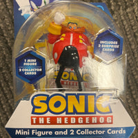 Jakks Sonic The Hedgehog 2.5" Dr. Eggman Mini Figure with 2 Suprise Collector Cards