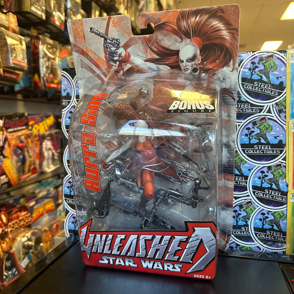 STARWARS AURRA SING サイン入り限定フィギュア Star Wars- “Star Wars: Unleashed” Aurra Sing Figure (New) | Steel