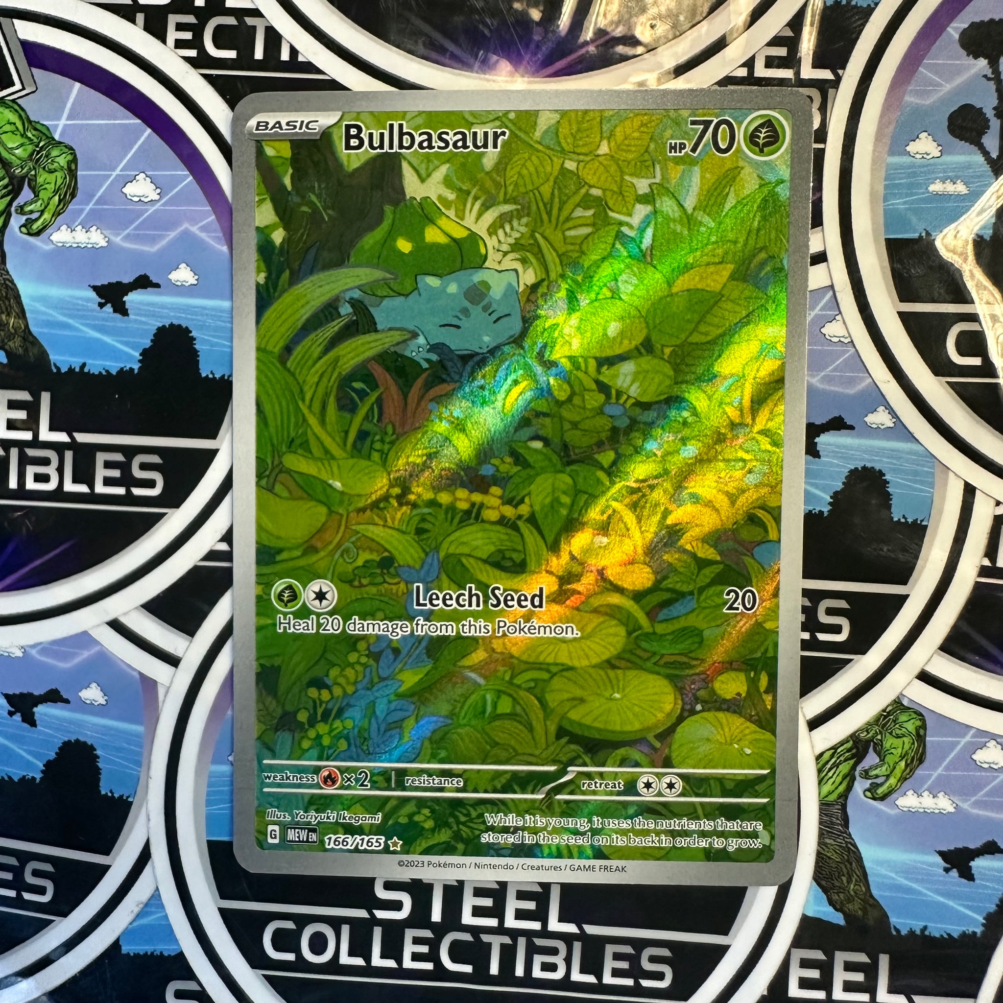 holographic bulbasaur card Bulbasaur Holographic Pokmon TCG Pocket Self Made Card - Sharp Details!