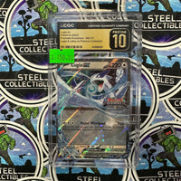 Pokemon TCG- 2025 “Prismatic Evolutions #082/131 (Lugia & Latias ex Premium Collection)” Holographic Lugia ex CGC Graded Single Card [PRISTINE 10]
