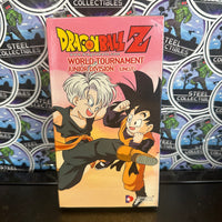 VHS- 2001 “DRAGON BALL Z: WORLD TOURNAMENT SAGA” (BLACK OUT, THE DRAW, JUNIOR DIVISION) UNCUT VERSION ENGLISH DUBBED ANIME VHS TAPE [SET OF 3]

