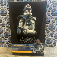Sideshow- Star Wars Hot Toys “Star Wars: The Clone Wars” Clone Trooper Jesse (TMS064) Poseable Action Figure/Statue [CIB]
