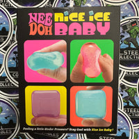 Needoh- 100% Authentic Needoh “Nice Ice Baby” Mini Nice Cube 4-Pack (Super Solid Squish!) Stress Relief/Fidget Toy [New/Factory Sealed]
