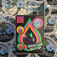 Schylling- 100% Authentic Needoh “Dream Drop” Blue Glitter Dream Drop (w/ Splash Display Stand) Stress Relief/Fidget Toy [New/Sealed]
