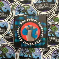 Needoh- 100% Authentic Needoh “Fuzz Ball Flower Power” Blue (The Velvet Squeeze!) Stress Relief/Fidget Toy [New/Factory Sealed]
