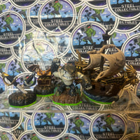 Skylanders- Terrafin & Pirate Seas Adventure Pack w/ Ghost Swords, & Hidden Treasure Magic Items “Skylanders Spyro's Adventure” Toys-To-Life Figure [4-Pack]
