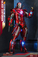 Sideshow- Marvel Studio’s “Iron Man 3” Silver Centurion (Suit Up Version)  Movie Masterpiece Series Diecast Hot Toys 1/6th Scale Collectible Figure MMS618-D43 [New/Sealed]
