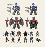 Blokees- DC “Batman” Defender Version (DC03: Arkham Chaos Prologue) Poseable Action Figure Model Kit Mystery Blind Box [New/Sealed]
