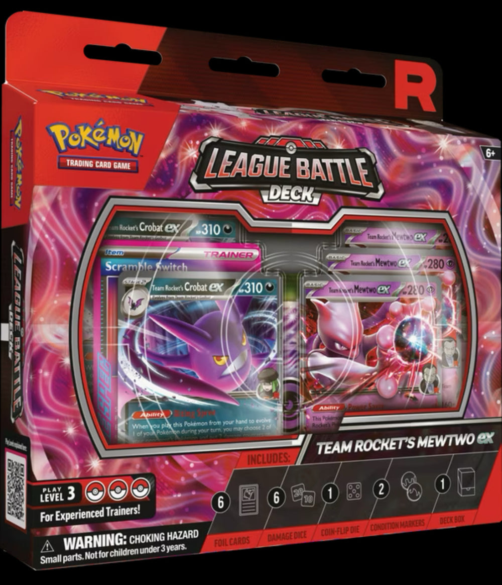 Pokémon TCG- Team Rocket’s Mewtwo ex League Battle Deck (New)