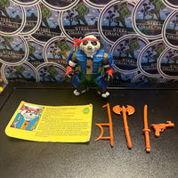 TMNT- 1990 Playmates “Teenage Mutant Ninja Turtles” Panda Khan Poseable Vintage Action Figure
