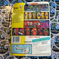 Toy Biz- 1992 Marvel Comics “X-Men” Cable (Clobber Action w/ Official Marvel Universe Trading Card) 6” Poseable Action Figure [New/Sealed]
