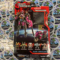 Transformers- 2007 “Transformers: The Movie” Autobot Arcee (Automorph Technology) Deluxe Class Poseable Action Figure [New/Sealed]
