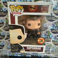 Funko Pop! Heroes- DC Comics “Superman: Man of Steel” Black Suit Superman (SDCC 2013 Exclusive) Vinyl Action Figure #32 [LTD 1008 PCS]
