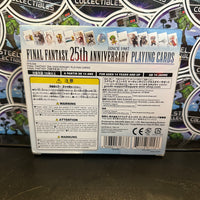 Final Fantasy- 25th Anniversary “Since 1987” Playing Cards (New)
