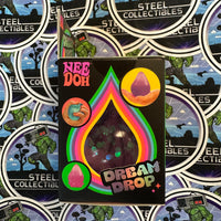 Schylling- 100% Authentic Needoh “Dream Drop” Purple Glitter Dream Drop (w/ Splash Display Stand) Stress Relief/Fidget Toy [New/Sealed]
