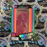 Schylling- 100% Authentic Needoh “Dream Drop” Pink Glitter Dream Drop (w/ Splash Display Stand) Stress Relief/Fidget Toy [New/Sealed]

