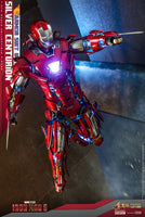 Sideshow- Marvel Studio’s “Iron Man 3” Silver Centurion (Suit Up Version)  Movie Masterpiece Series Diecast Hot Toys 1/6th Scale Collectible Figure MMS618-D43 [New/Sealed]

