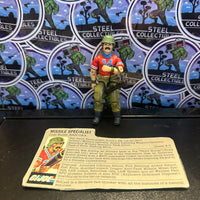 G.I. Joe- Vintage 1985 Missile Specialist Bazooka (V1) 3.75" Poseable Action Figure
