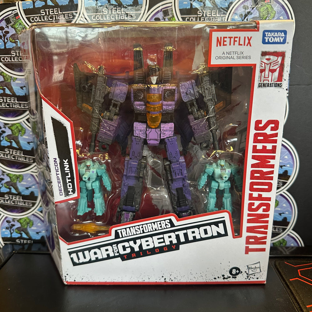 Transformers - “War For Cybertron Trilogy: Siege Series” Decepticon Hotlink Voyager Class Figure (New)