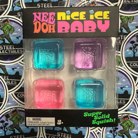 Needoh- 100% Authentic Needoh “Nice Ice Baby” Mini Nice Cube 4-Pack (Super Solid Squish!) Stress Relief/Fidget Toy [New/Factory Sealed]
